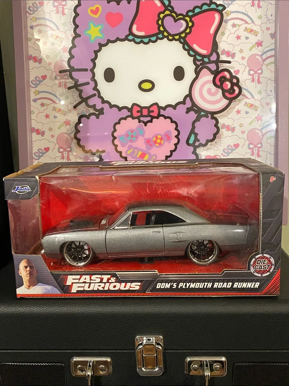 NIB 1:24 Fast & Furious Dom's Plymouth Road Runner Die-Cast Car 🩶🖤